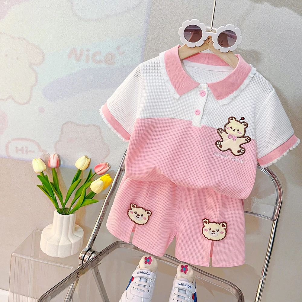 Baby Clothing Hong Kong - ฤดูร้อนเด็กทารก T เสื้อกางเกงขาสั้นเสื้อผ้าเด็กชุดเด็กทารกชุดเสื้อผ้าเด็กการ์ตูนกีฬาชุดลําลอง 1-4 ปี