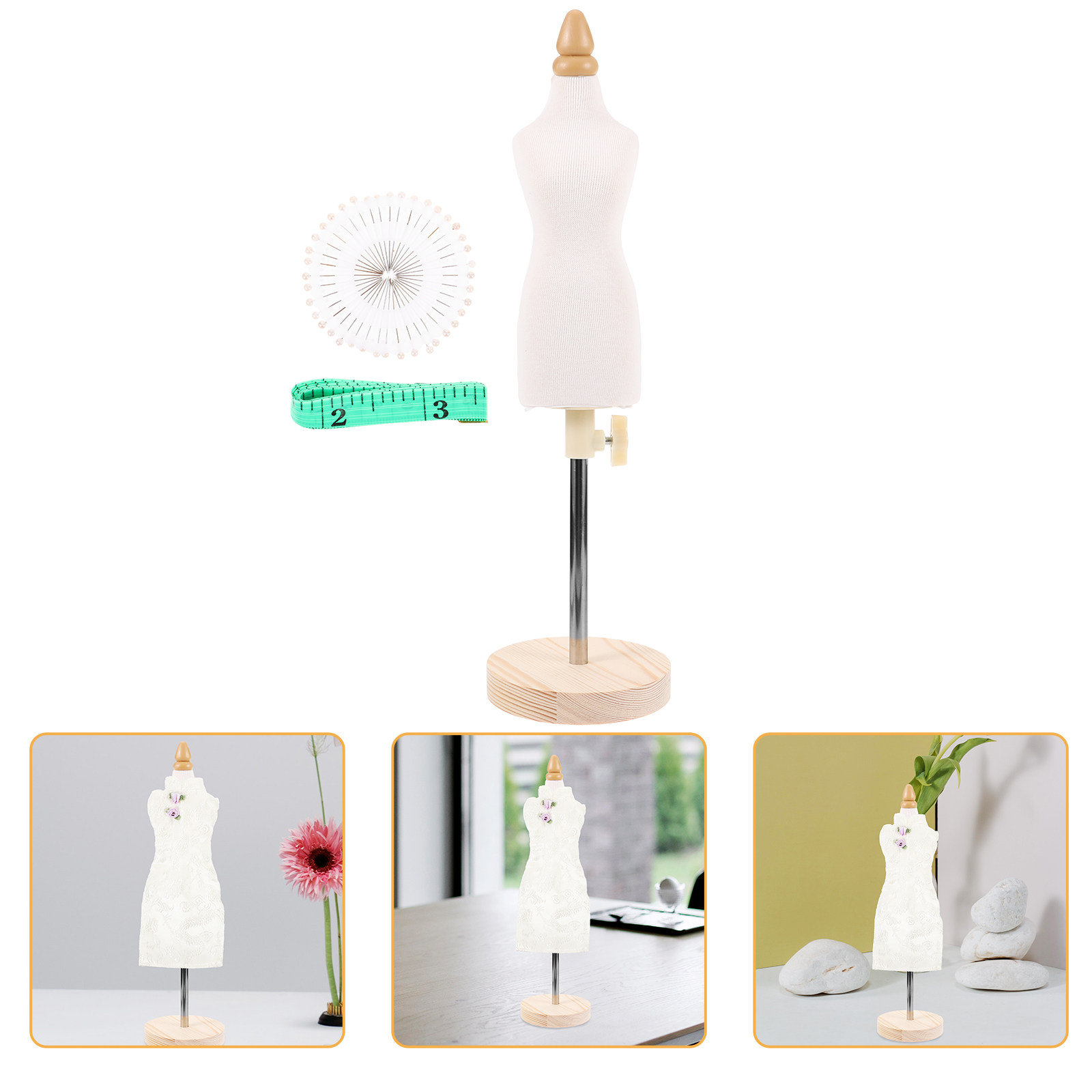 Baby Clothing Made In Usa - หุ่นโชว์เสื้อผ้าขนาดเล็กสำหรับผู้หญิง ทำจากผ้าฝ้ายยืด PU และไม้ ดีไซน์ประณีต จัดเก็บง่าย