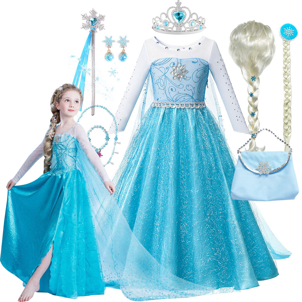 Baby Clothing Girls - Disney สาวเจ้าหญิง Elsa Anna เครื่องแต่งกาย Frozen