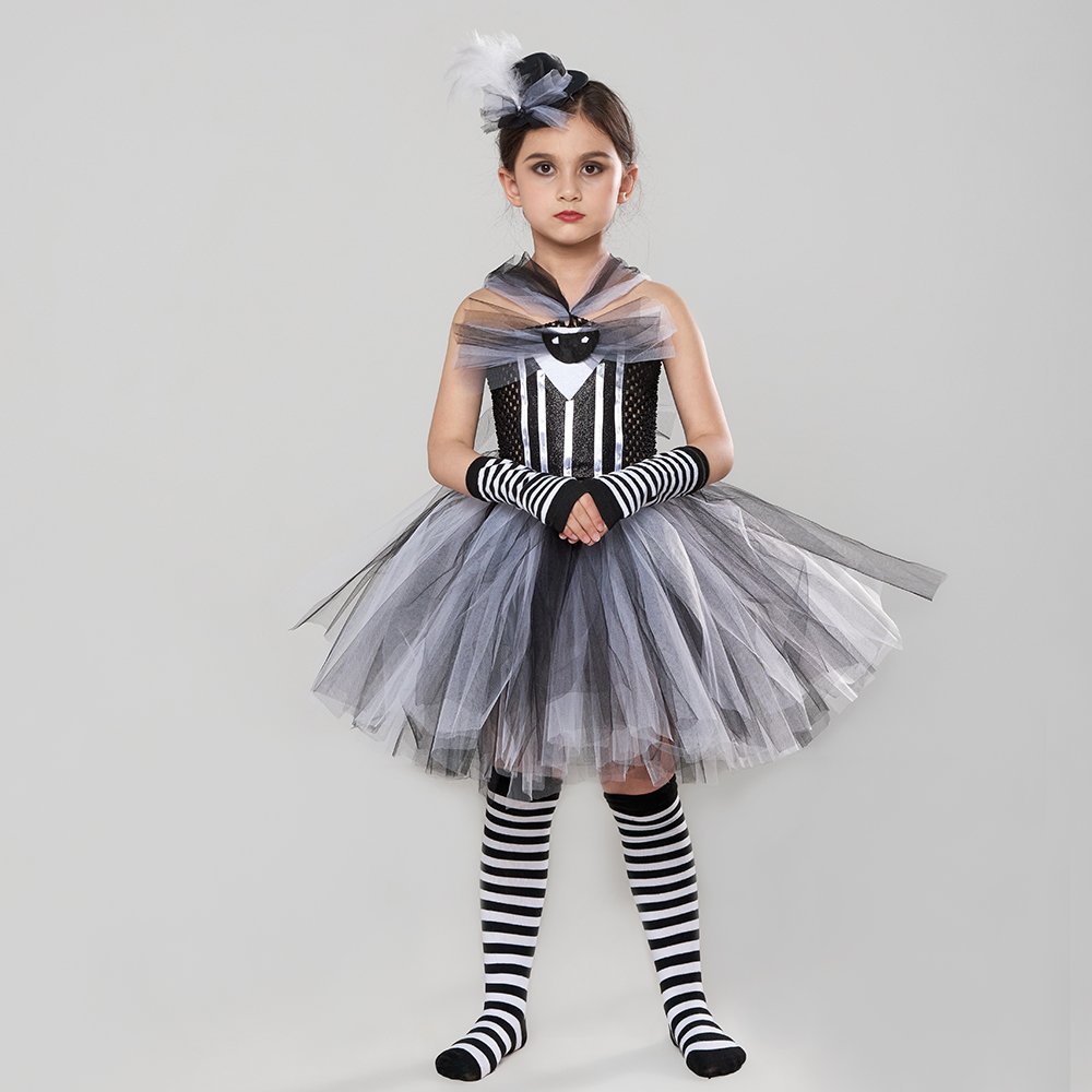 Baby Clothing Jack - JACK skellington ชุดเดรส Tutu แฟนซีสำหรับเด็กเสื้อผ้าคอสเพลย์ปาร์ตี้เทศกาลคริสต์มาสฝันร้ายของเด็กผู้หญิงเครื่องแต่งกายวันฮาโลวีน
