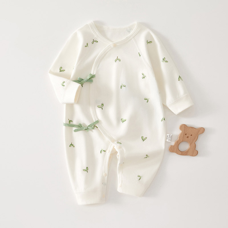 Baby Clothing Gender Neutral - ชุดรอมเปอร์เด็กทารก แขนยาว ผ้าฝ้ายแท้ นุ่มสบาย ชุดจั๊มสูทเด็กแรกเกิด เด็กชาย