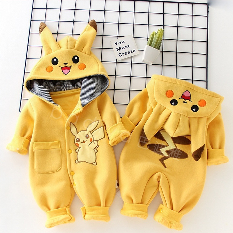 Baby Clothing Products - การ์ตูนพ็อกเก็ตมอนสเตอร์ชุดนอนเด็กทารกแรกเกิดน่ารักฤดูหนาวแขนยาวเด็กเสื้อผ้าเด็กทารกเสื้อผ้าเด็กวัยหัดเดินชุดของขวัญ