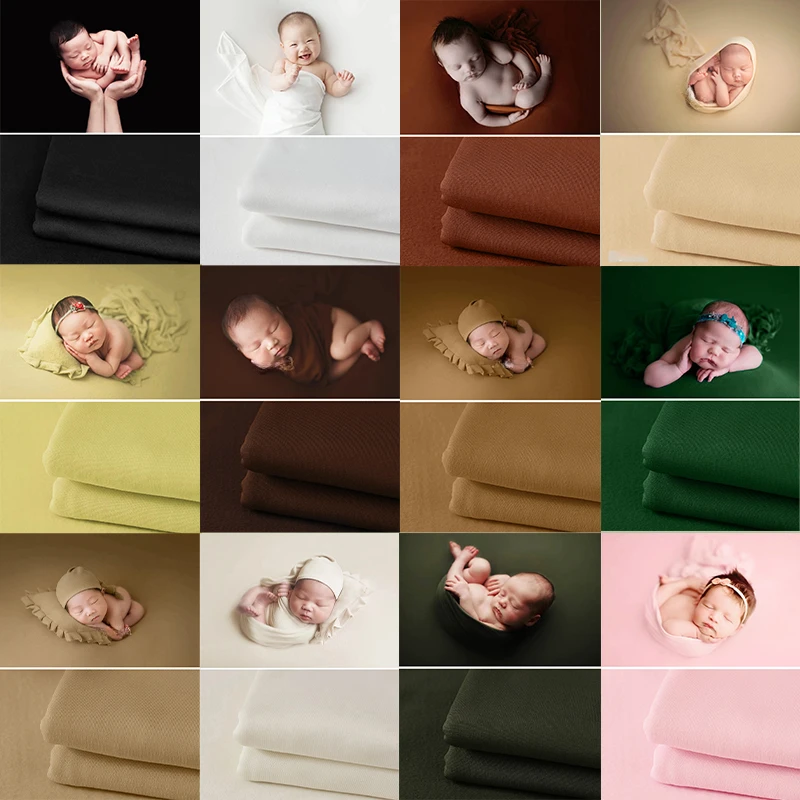 Baby Clothing Fabric - 40/150*170 ซม.ทารกแรกเกิดการถ่ายภาพ Props ผ้าห่มผ้าห่มเด็กฉากหลังผ้าสตูดิโอถ่ายภาพอุปกรณ์เสริมเสื้อผ้า