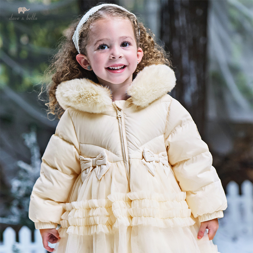 Baby Clothing Zipper - เดฟ เบลล่า เสื้อแจ็คเก็ตเด็กผู้หญิง ฤดูใบไม้ร่วง ฤดูหนาว เสื้อคลุมมีฮู้ดแฟชั่นสำหรับเด็กผู้หญิง