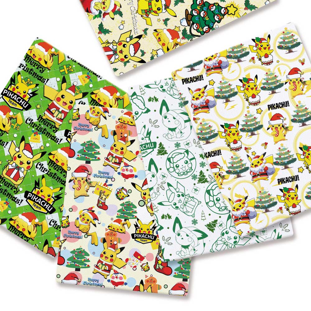 Baby Clothing Fabric - ชุดเดรสลายการ์ตูนโปเกมอนสำหรับเด็ก Fabric140 * 50ซม. งานเย็บปะต่อผ้าสำหรับผ้าพิมพ์บ้านงานเย็บผ้าสำหรับเด็ก