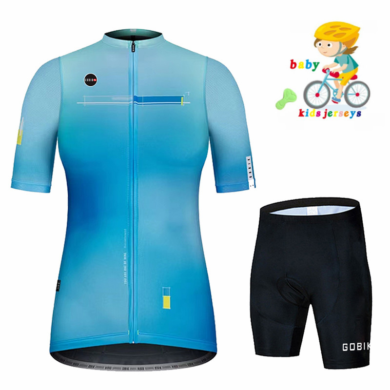 Baby Clothing Factory - Gobikful เด็กผู้หญิงเด็กแขนสั้นเสื้อเจอร์ซีย์นักปั่นชุดเด็กระบายอากาศจักรยานเสื้อผ้า GRILS แห้งเร็วชุดจักรยานฤดูร้อน