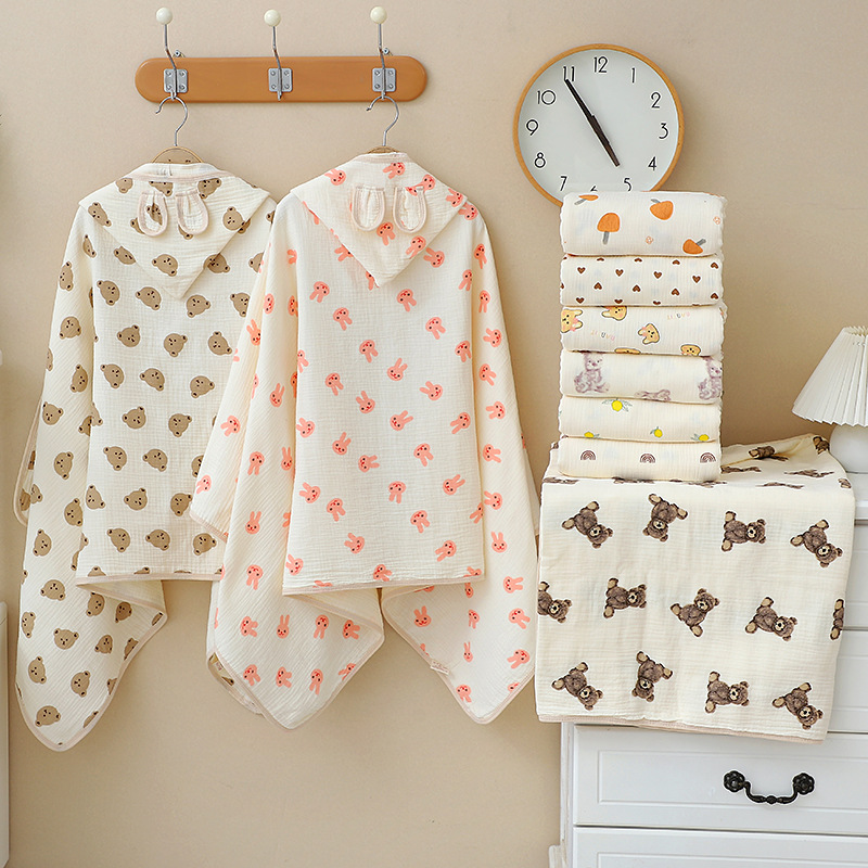 ผ้าขนหนูอาบน้ำเด็ก 4 ชั้นผ้ากอ - Baby Clothing Fabric บทวิจารณ์และราคา