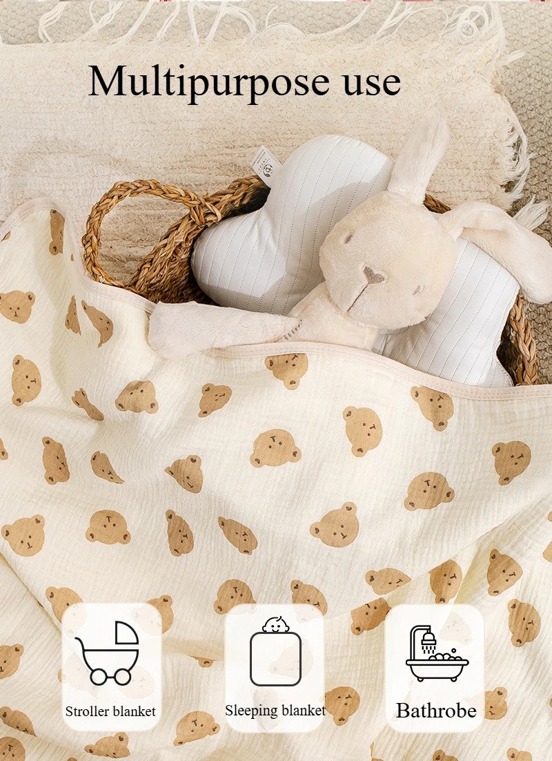 ผ้าขนหนูอาบน้ำเด็ก 4 ชั้นผ้ากอ - Baby Clothing Fabric บทวิจารณ์และราคา