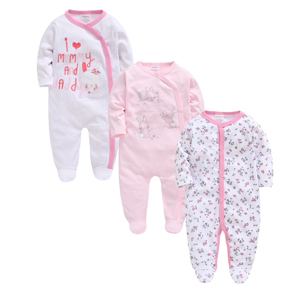3 ชิ้น/ล็อตผ้าฝ้าย 100% เสื้อผ - Baby Clothing Gender Neutral บทวิจารณ์และราคา