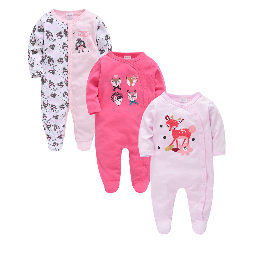 3 ชิ้น/ล็อตผ้าฝ้าย 100% เสื้อผ - Baby Clothing Gender Neutral บทวิจารณ์และราคา