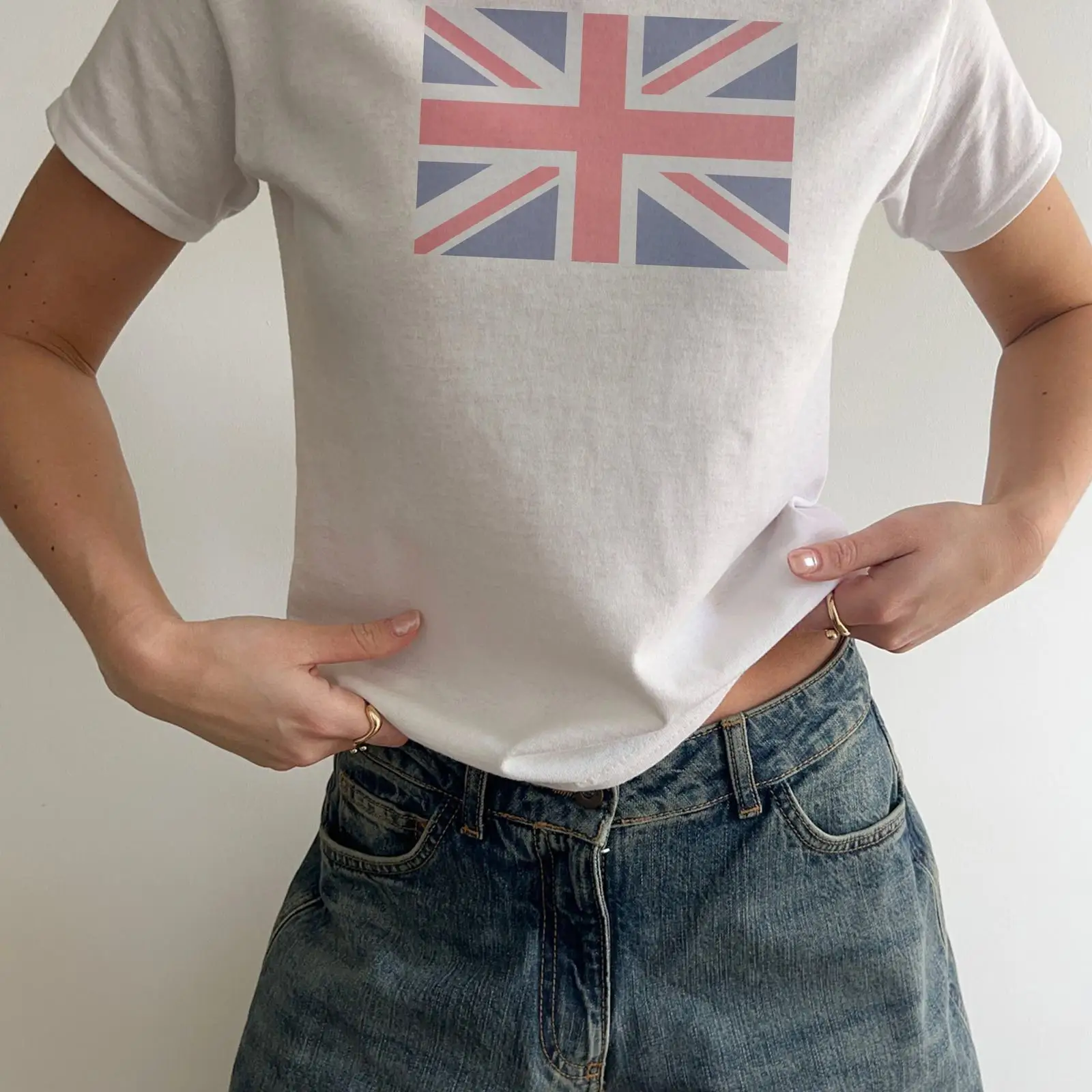 เสื้อยืดเด็กสไตล์ Y2K ลายธงชาต - Baby Clothing Jack บทวิจารณ์และราคา
