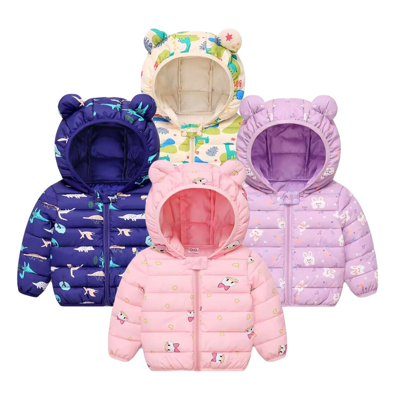 เด็กฝ้ายเสื้อเด็กการ์ตูนลงเสื้ - Baby Clothing Zipper บทวิจารณ์และราคา